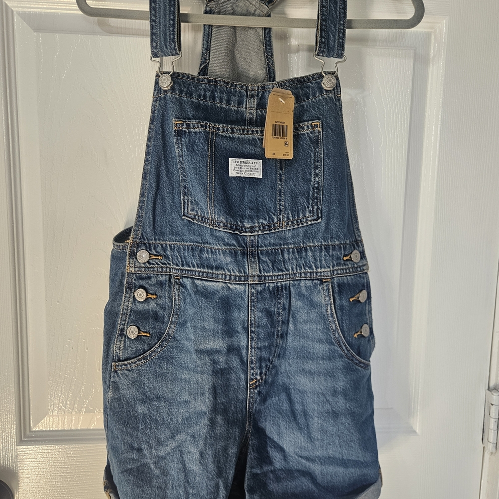 Levi's Blue Denim Overalls